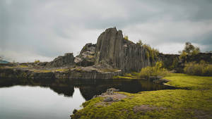 Mansion Rock Czech Republic Wallpaper