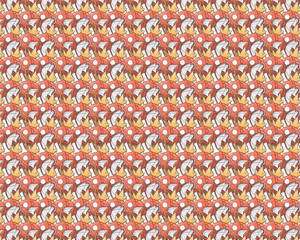 Many Magikarp Pattern Wallpaper