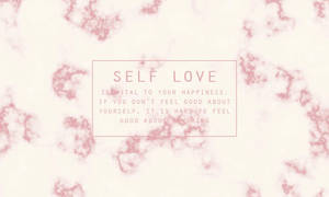 Marble Pink Self Love Wallpaper