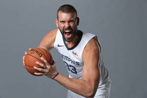 Marc Gasol Fight Pose Wallpaper