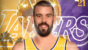 Marc Gasol Lakers Hero Wallpaper