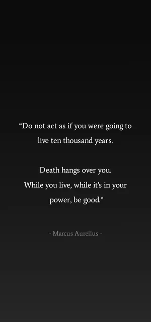 Marcus Aurelius Quoteon Lifeand Death Wallpaper