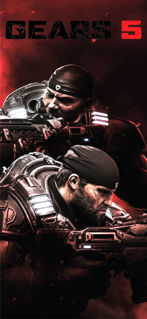 Marcus Fenix And Dave Batista Gears 5 Iphone Wallpaper