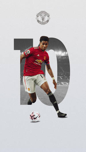 Marcus Rashford Simple Aesthetic Wallpaper