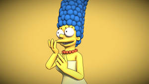 Marge Simpson 3d Figure Wallpaper