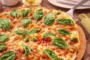 Margherita Neapolitan Pizza Wallpaper
