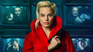 Margot Robbie In Red Dress Wallpaper