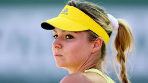 Maria Kirilenko Yellow Adidas Visor Wallpaper