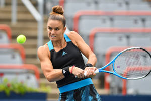 Maria Sakkari In Us Open Tournament Wallpaper