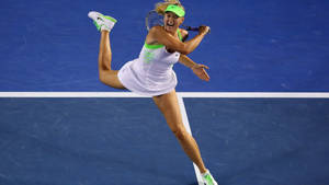 Maria Sharapova Backhand Stroke Wallpaper