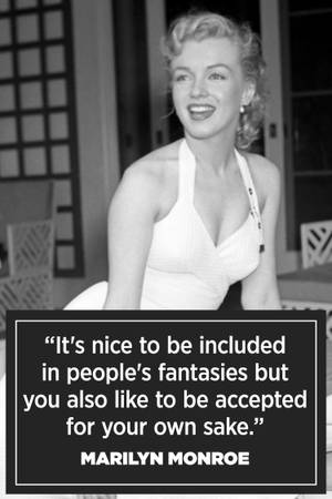 Marilyn Monroe Quotes People's Fantasy Wallpaper