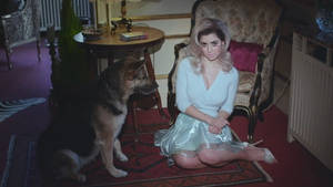 Marina And The Diamonds With Dog Wallpaper