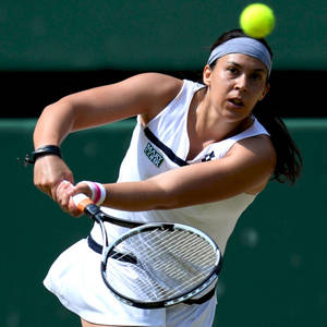 Marion Bartoli Double-handed Stroke Wallpaper