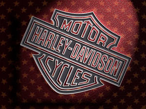 Maroon Harley Davidson Logo Wallpaper