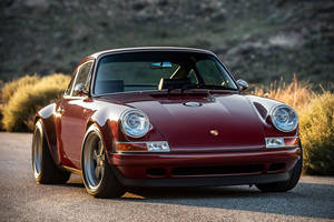 Maroon Singer Porsche Wallpaper