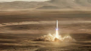 Mars_ Rocket_ Launch_4 K Wallpaper