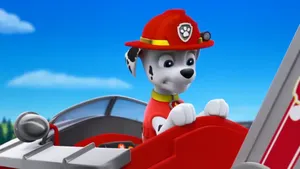 Marshallin Fire Truck Paw Patrol Wallpaper