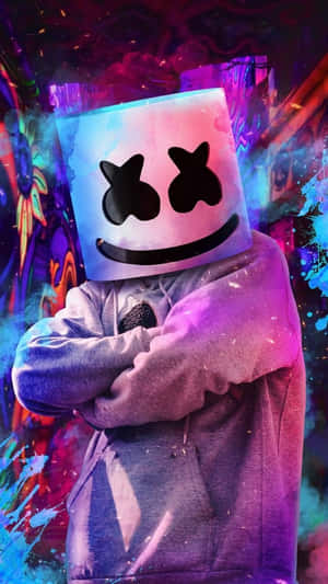 Marshmallow Head Of Marshmello Phone Wallpaper