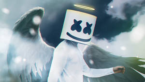 Marshmello 4k Angel Wallpaper