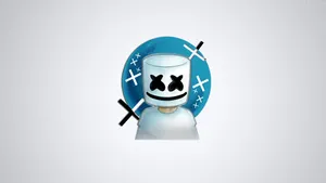 Marshmello Hd Cartoon Background Wallpaper