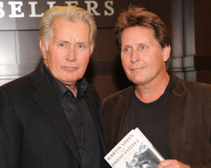 Martin Sheen And Emilio Estevez Book Signing Event Wallpaper