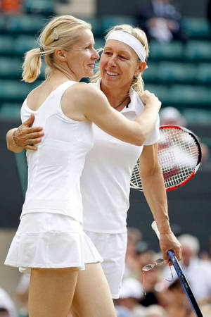 Martina Navratilova And Jana Novotna Wallpaper