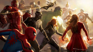 Marvel All Avenger 3d Wallpaper