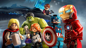 Marvel's Avengers Cool Lego Pose Wallpaper