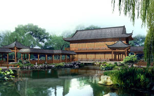 Marvelous Chinese House Wallpaper