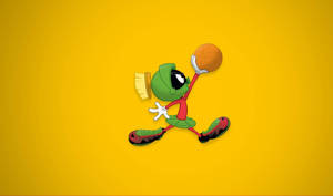 Marvin The Martian Yellow Wallpaper