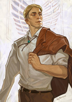 Masculine Commander Erwin Smith Wallpaper