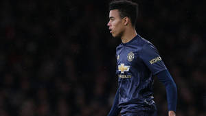 Mason Greenwood Navy Black Wallpaper