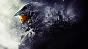 Master Chief And Grey City Wallpaper