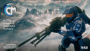 Master Chief Launch Invitational Poster Wallpaper
