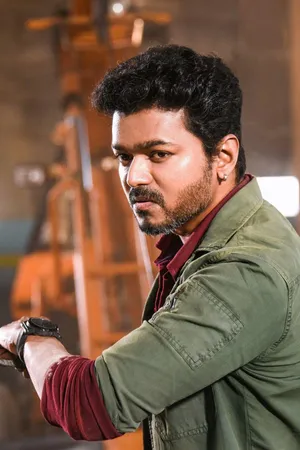 Master Vijay 4k - Radiating Power Through Stillness Wallpaper