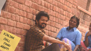 Master Vijay Hd In The Streets Wallpaper