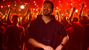 Master Vijay In Disco Wallpaper