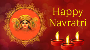 Mata Rani Happy Navrati Wallpaper