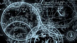 Math Formulas And Circles Wallpaper