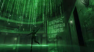 Matrix Inspired Virtual Reality Scene Wallpaper