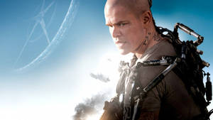 Matt Damon In Elysium Film Wallpaper