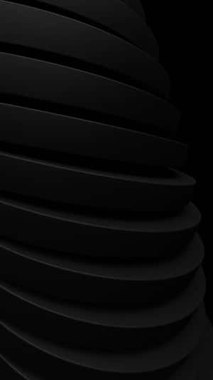 Matte Blacki Phone Abstract Design Wallpaper