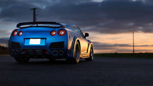 Matte Blue Nissan Gt R 4k Wallpaper