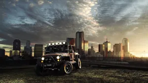 Matte Maroon Wrangler Jeep Wallpaper