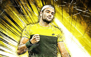 Matteo Berrettini Abstract Fan Edit Wallpaper