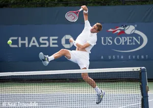 Max Mirnyi Us Open Jumping Stroke Wallpaper