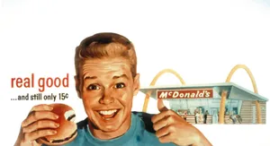 Mcdonald's Nostalgic Advertisement Wallpaper