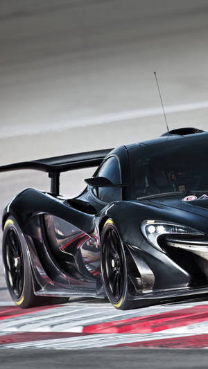 Mclaren Iphone Black P1 Gtr Wallpaper