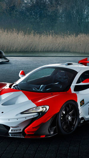 Mclaren Iphone Red White P1 Gtr Wallpaper