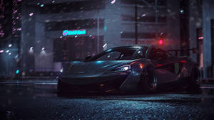 Mclaren Spyder In Snowy City Wallpaper